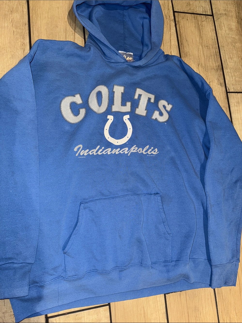 Indianapolis Colts vintage 1996 Blue Pullover sweatshirt Hoodie xl
